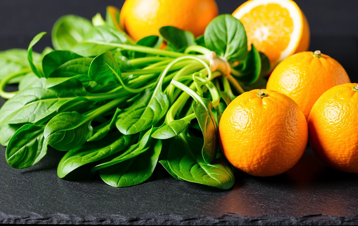 Fresh vegetables and fruits for nutrition